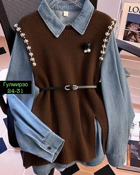 жилет с поясом,жилет с рубашкой,женская жилетка,вязаные жилеты женские,вязаные жилеты