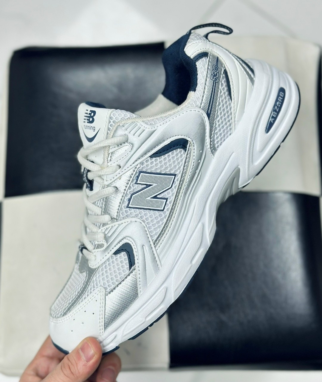 кроссовки new balance 530,new balance 530 white silver navy,кроссовки new balance,кроссовки,кроссовки new balance 530 white silver navy