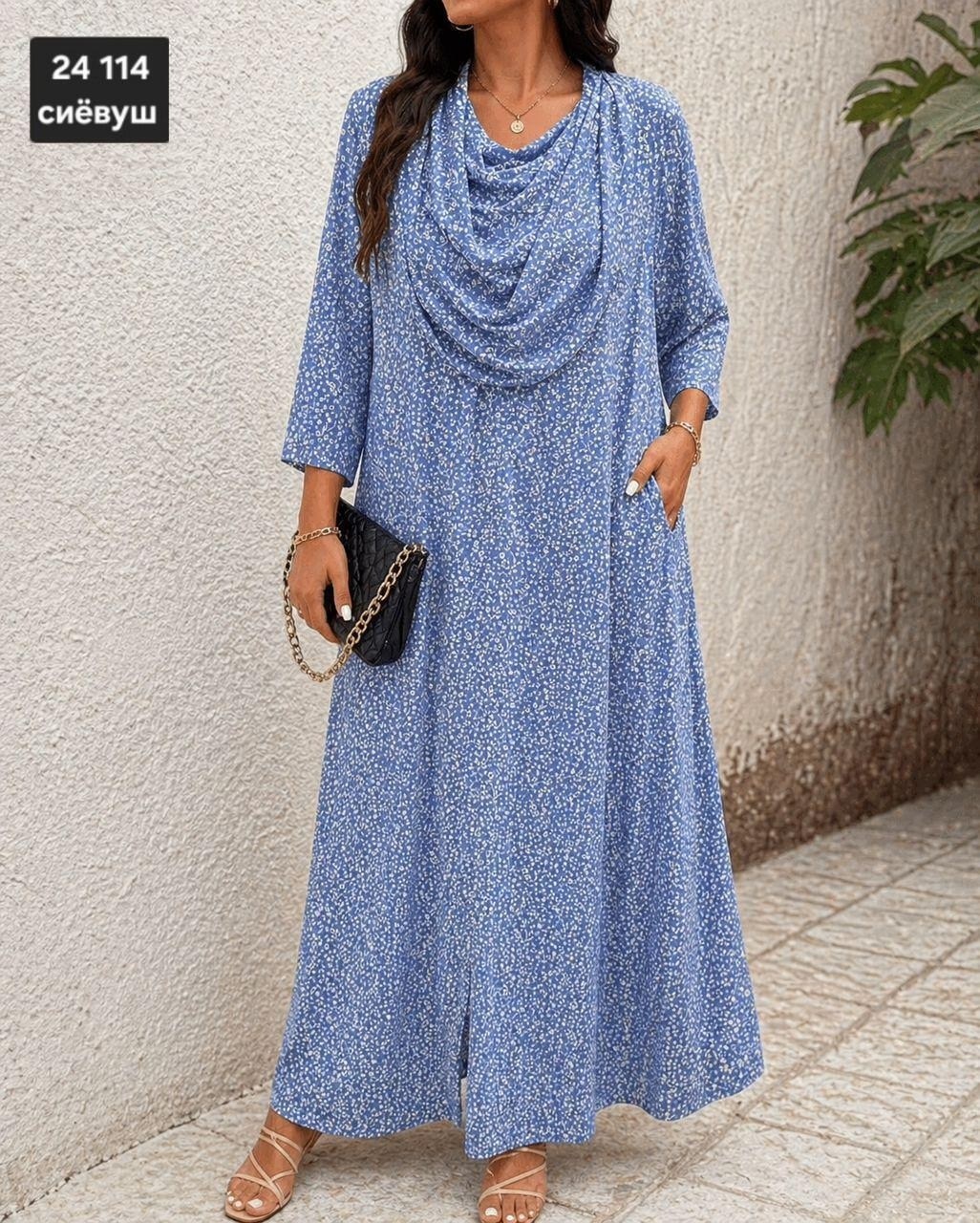 платье женской,платья женские больших размеров,стильное платье,платье в большой горох,платье