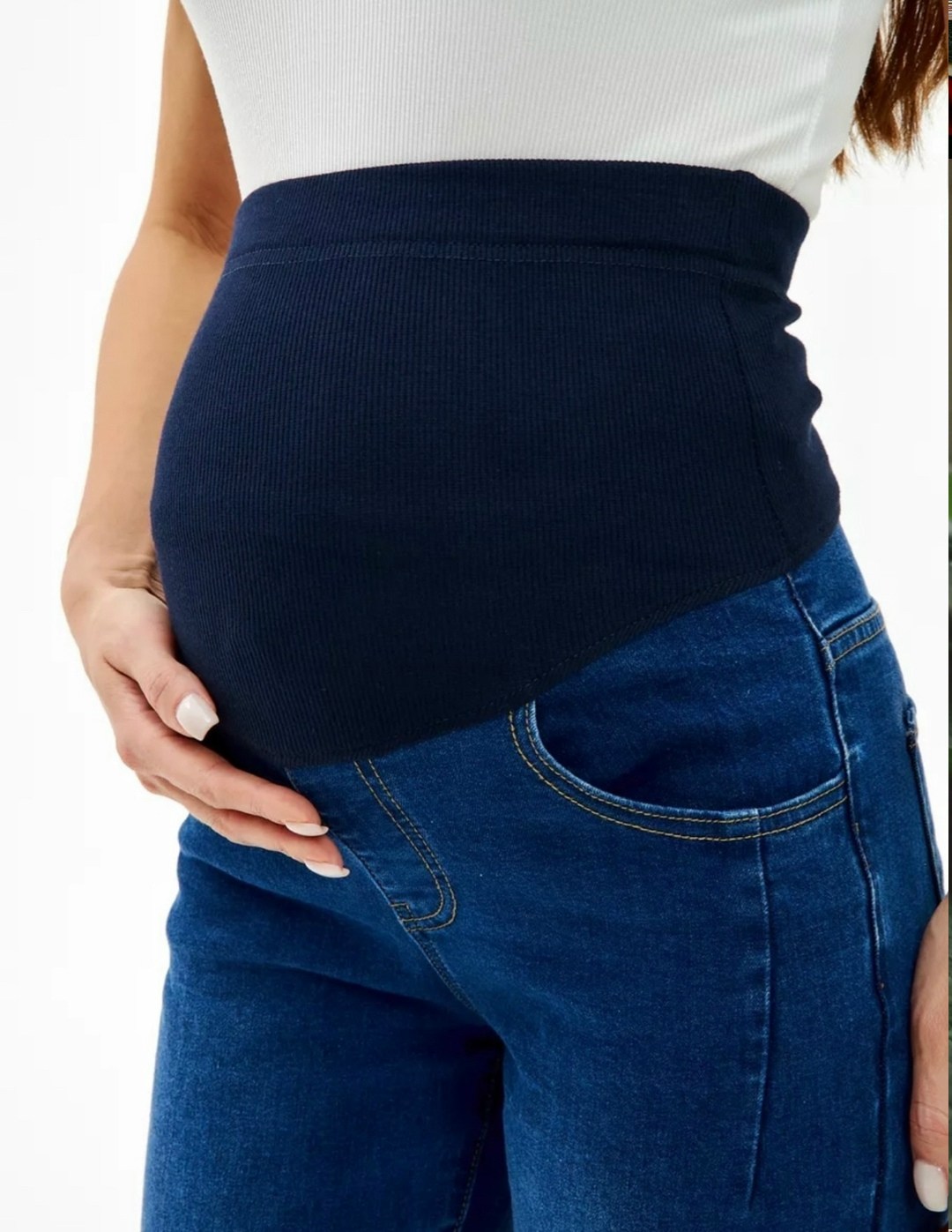 джинсы светло-голубые 1-нм 67712 для беременных,джинсы для беременных,джинсы для беременных на маленьком сроке,джинсы для беременных из эластичного денима,джинсы мом для беременных