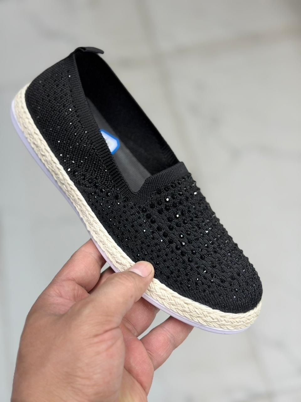 , женская,повседневная ,эспадрильи женские,слипоны со стразами