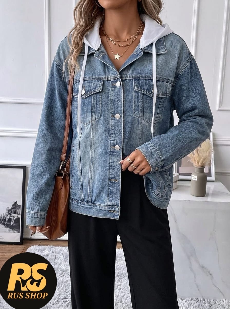 джинсовая куртка женская,джинсовая куртка,женская джинсовая куртка с капюшоном,куртка джинсовая оверсайз,модные джинсовые куртки