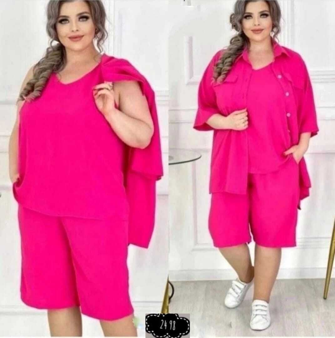 женские летние костюмы,костюм тройка женский летний,костюм тройка с шортами женский,костюм женский большие размеры,костюм тройка женский