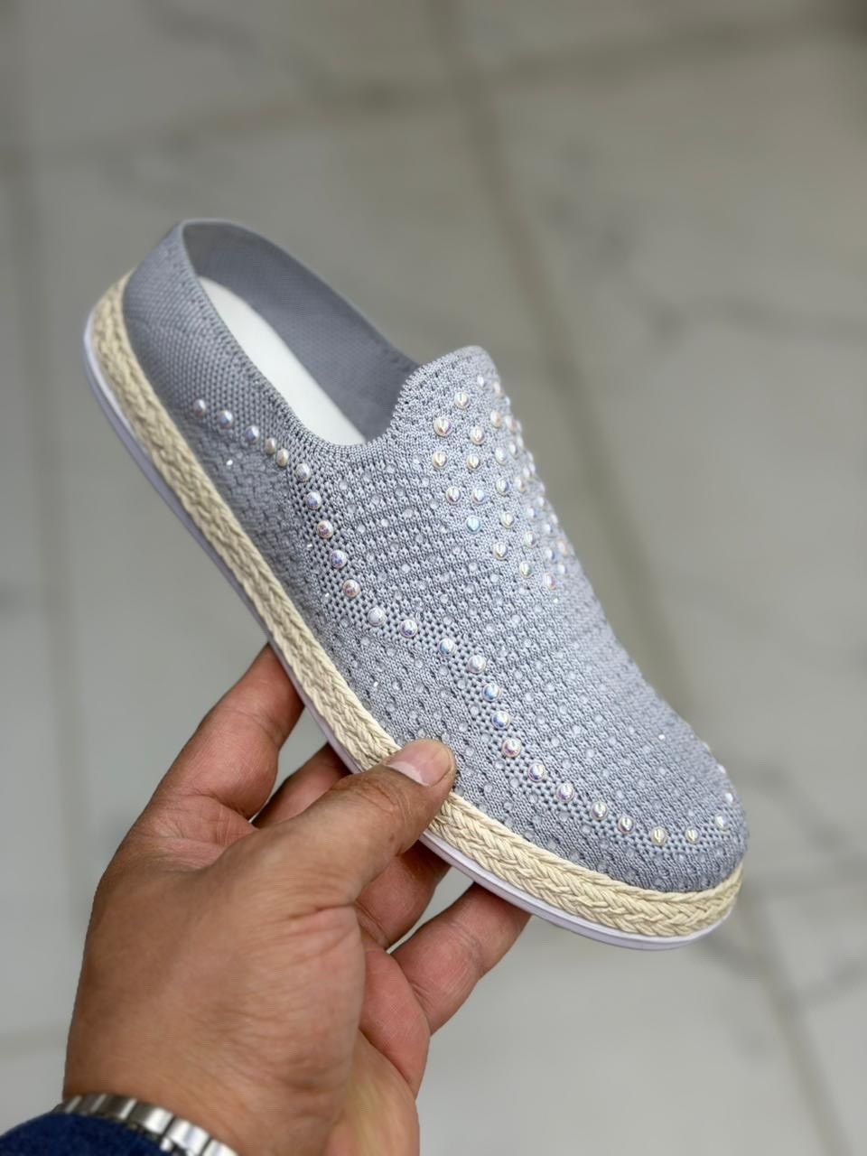 , женская,повседневная ,эспадрильи женские,слипоны со стразами