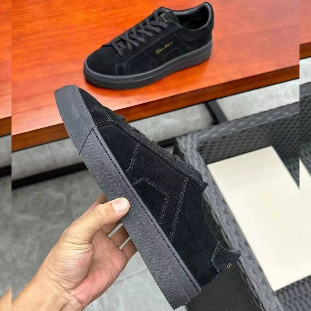 ,замшевые кеды santoni,кроссовки замшевые мужские,замшевые кроссовки,мужские замшевые кеды santoni черные