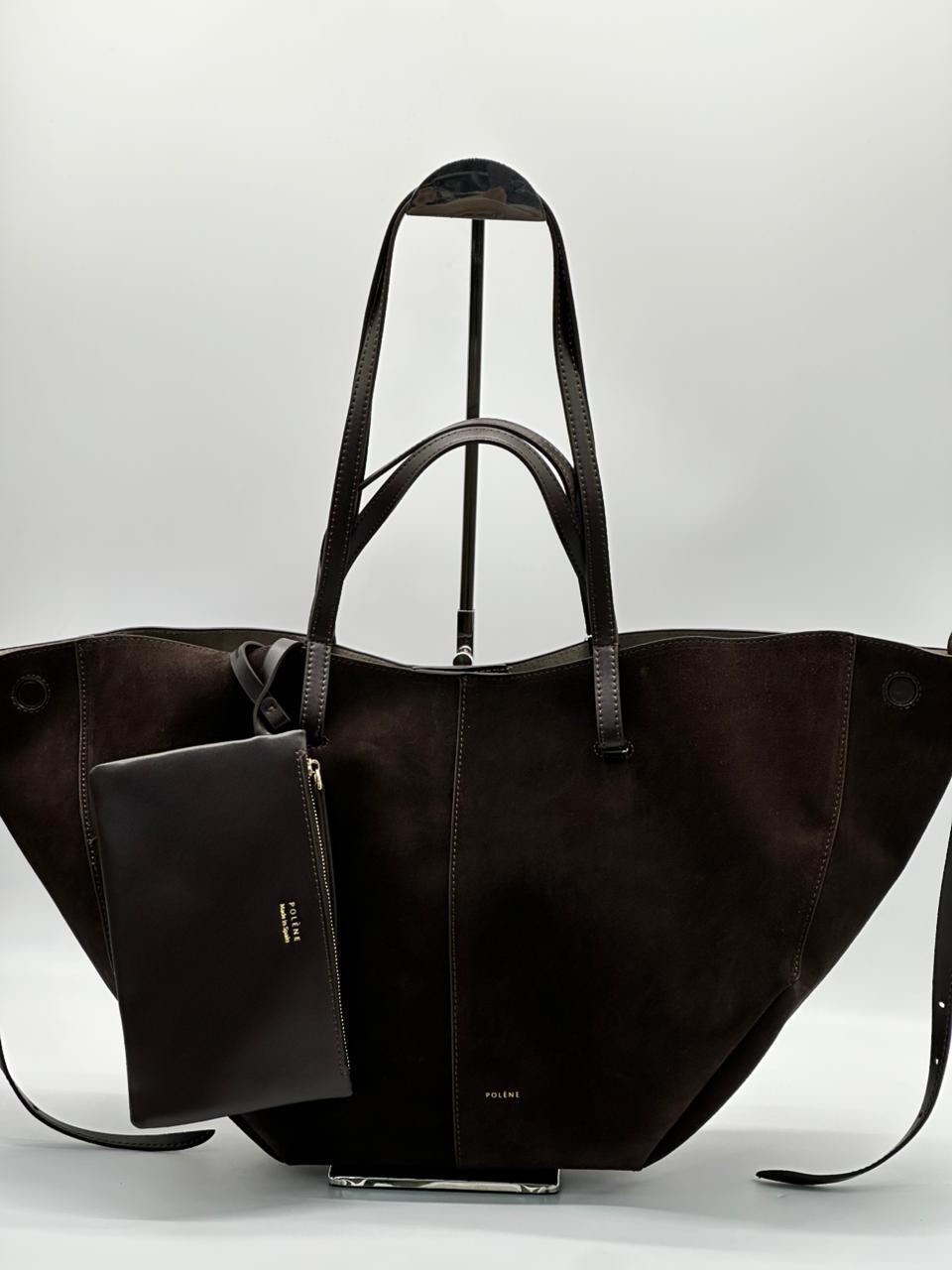 сумка замшевая большая polene mi ya,замшевая сумка,сумка натуральная замшевая женская,сумка polene замша,замшевая сумка женская