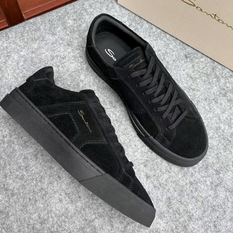 ,замшевые кеды santoni,кроссовки замшевые мужские,замшевые кроссовки,мужские замшевые кеды santoni черные