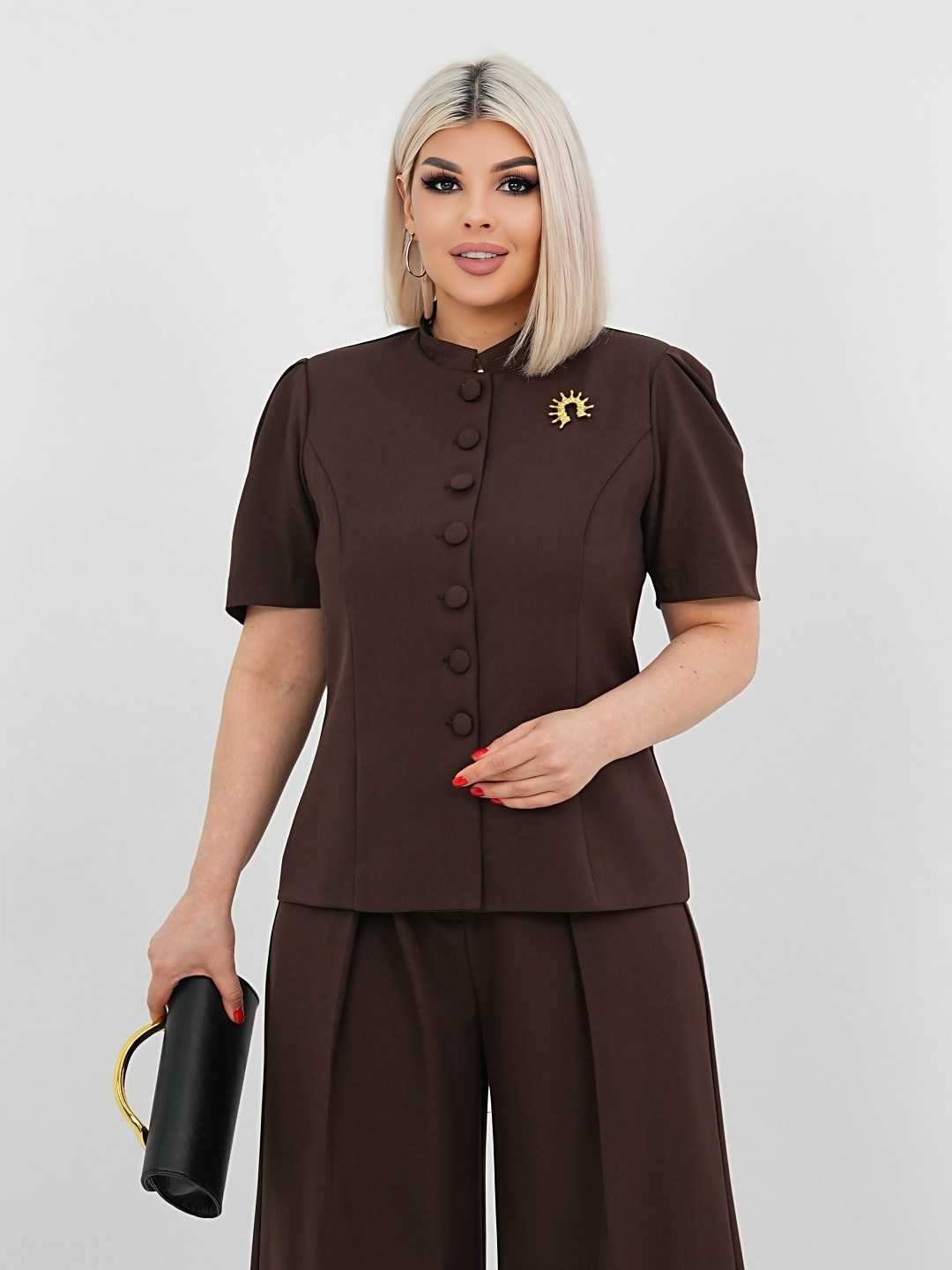 брючный костюм pretty 2122 молочный,женские жакеты,блузка женская белая,женская блуза,блузка женская