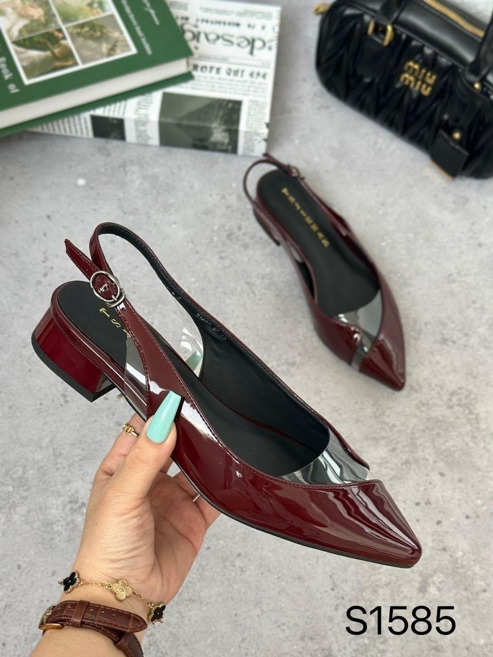 босоножки на каблуках, женская,туфли на низком каблуке с открытой пяткой лаковые,туфли лодочка,туфли с открытой пяткой