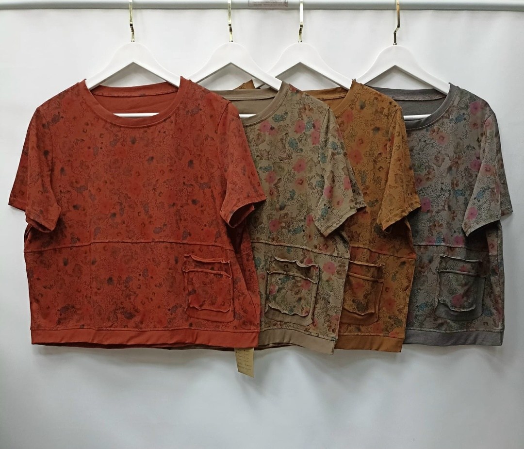 футболки женская,футболки модные,johnature женские винтажные футболки с цветочной,женская блузка,женская летняя блузка