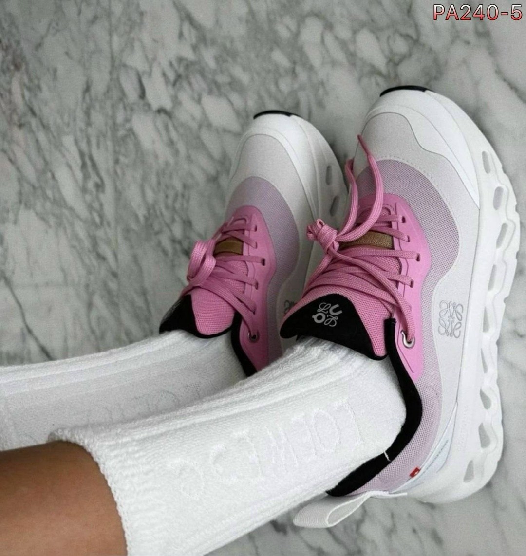 кроссовки on loewe x wmns cloudtilt 2 розовый,кроссовки x loewe cloudtilt 2 pink white on running,кроссовки,женские кроссовки,кроссовки loewe