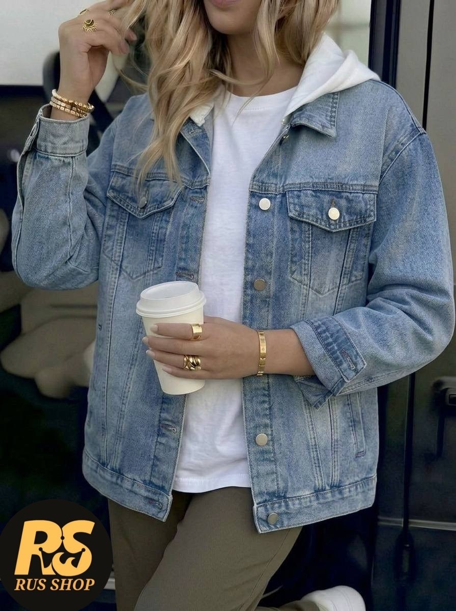 джинсовая куртка женская,джинсовая куртка,женская джинсовая куртка с капюшоном,куртка джинсовая оверсайз,модные джинсовые куртки
