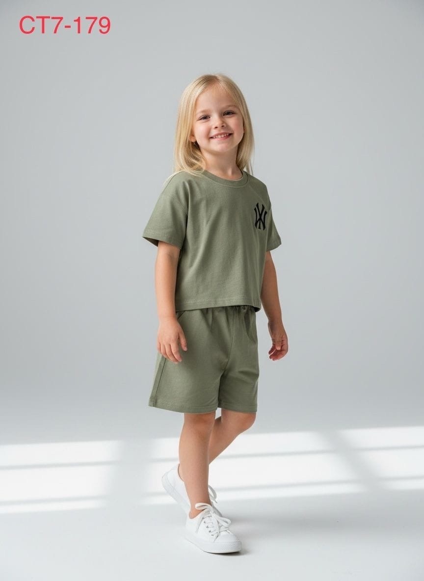 трикотажные костюмы,одежда для девочки,костюм looklie,шорты для девочек,шорты детские для девочек