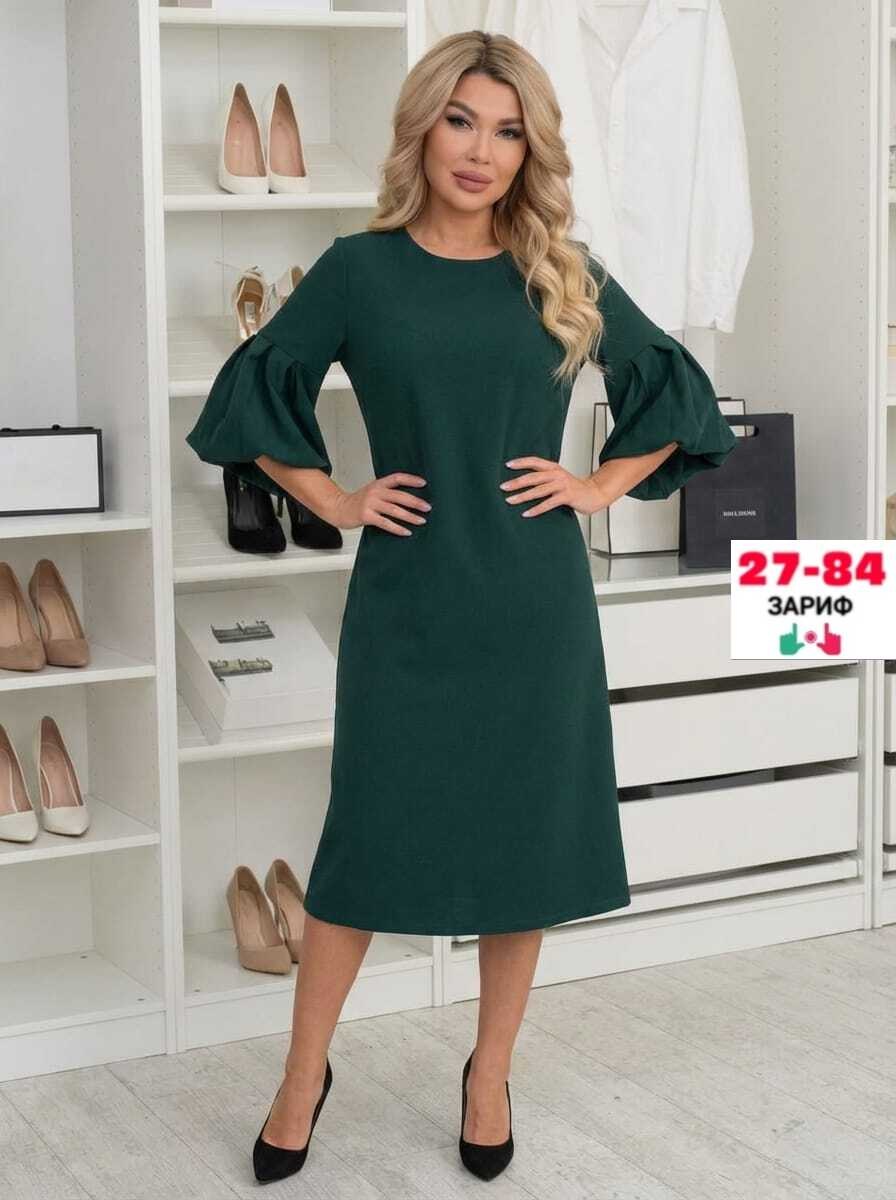 lt collection платье лорина (изумруд) п11523,нарядное платье,платье женское,платье миди,прямое платье