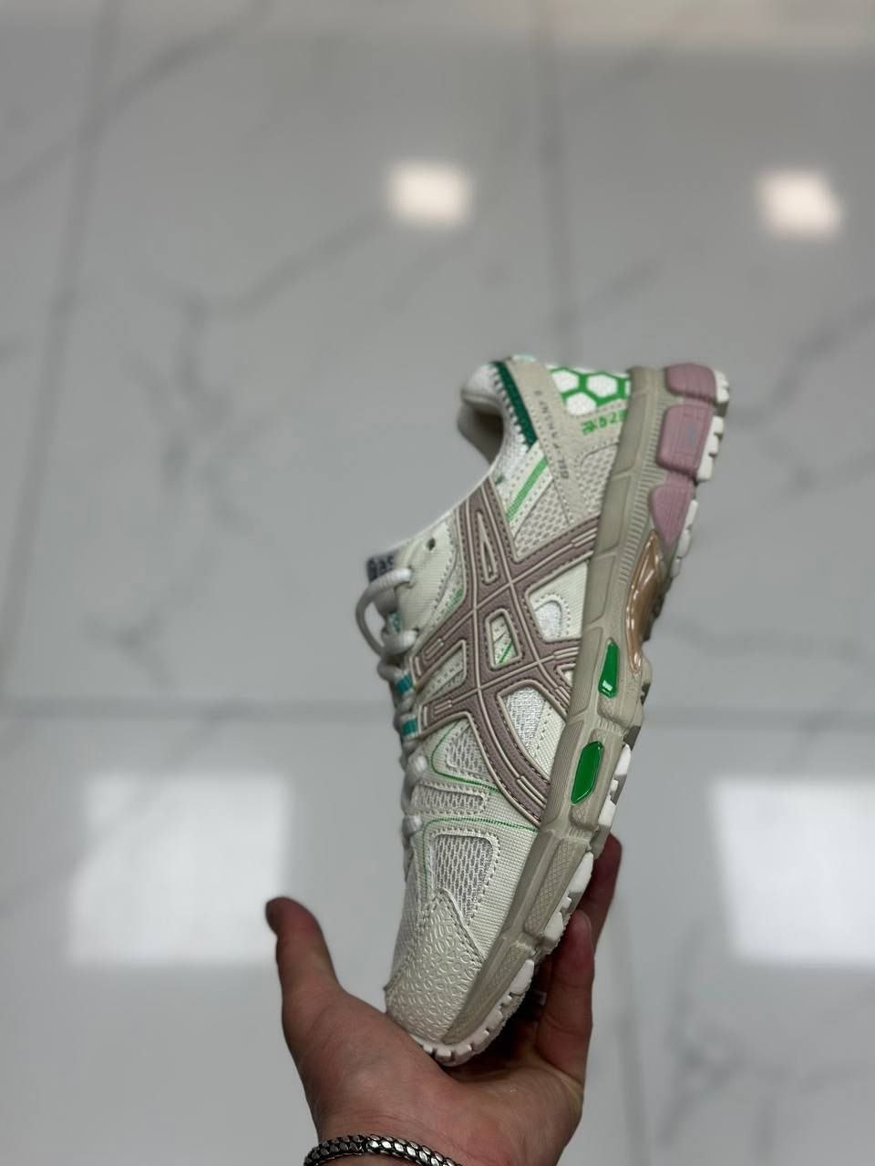 кроссовки asics gel kahana 8,asics gel kahana 8 running green blue beige,кроссовки asics,мужские кроссовки asics,кроссовки