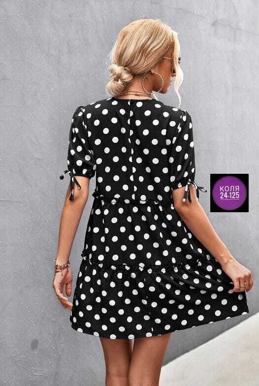 платье женское в горошек,платье летнее женское,платье летнее,платья в горошек,шифоновое платье в горошек