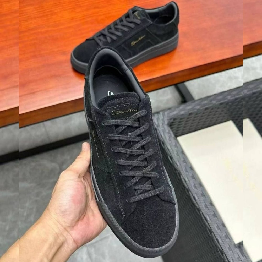 ,замшевые кеды santoni,кроссовки замшевые мужские,замшевые кроссовки,мужские замшевые кеды santoni черные