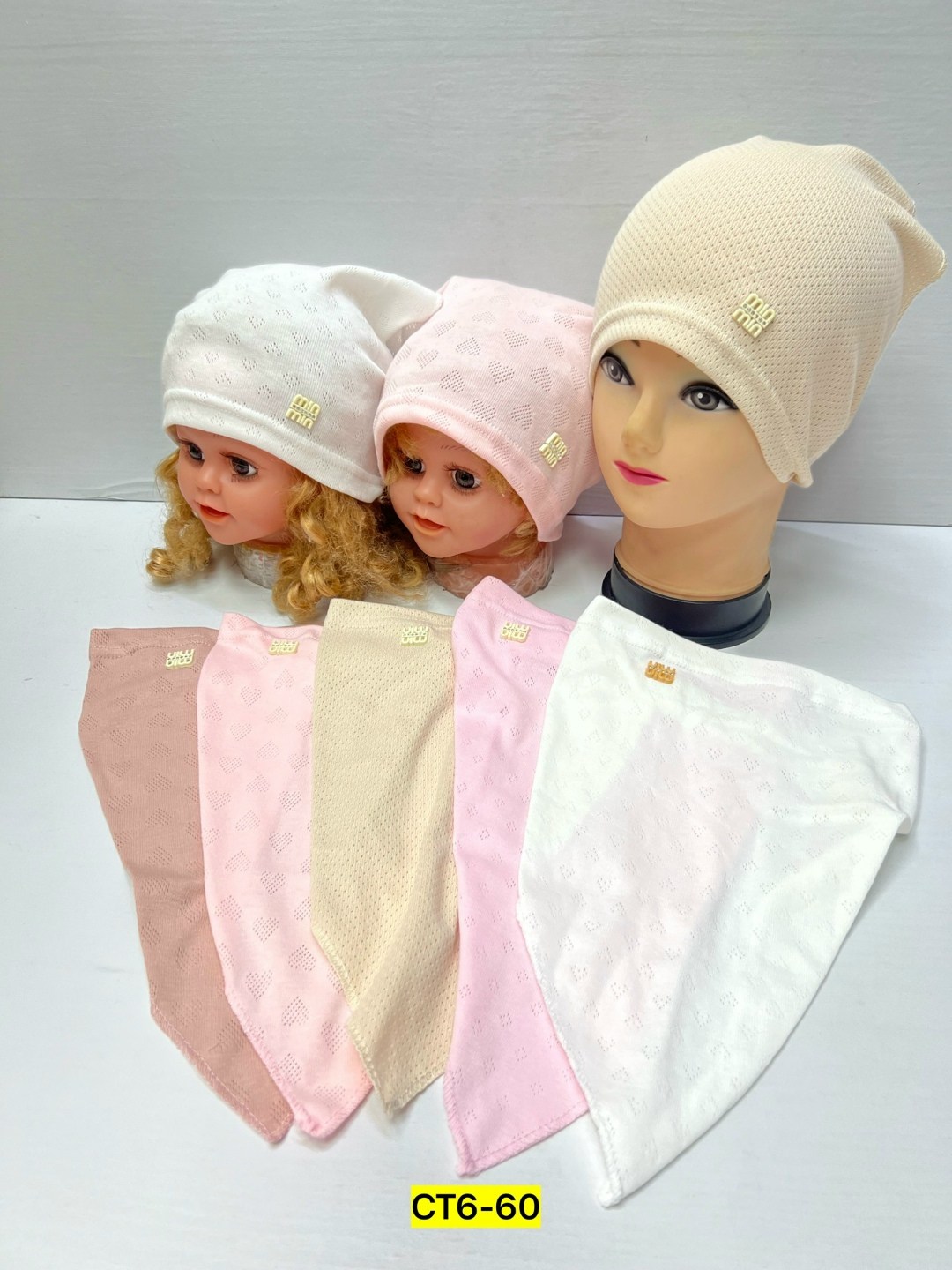 косынка детская,шапка для детей,косынка для девочек,комплект шапки,шапка платок