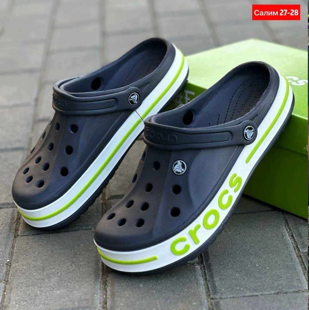 сабо crocs мужские серые летние,кроксы серые,сланцы кроксы шлепки с джибитсами арт. 11216575,кроксы,сабо кроксы летние bayaband clog crocs цвет пепел