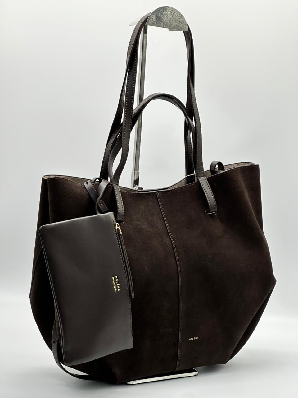 сумка замшевая большая polene mi ya,замшевая сумка,сумка натуральная замшевая женская,сумка polene замша,замшевая сумка женская