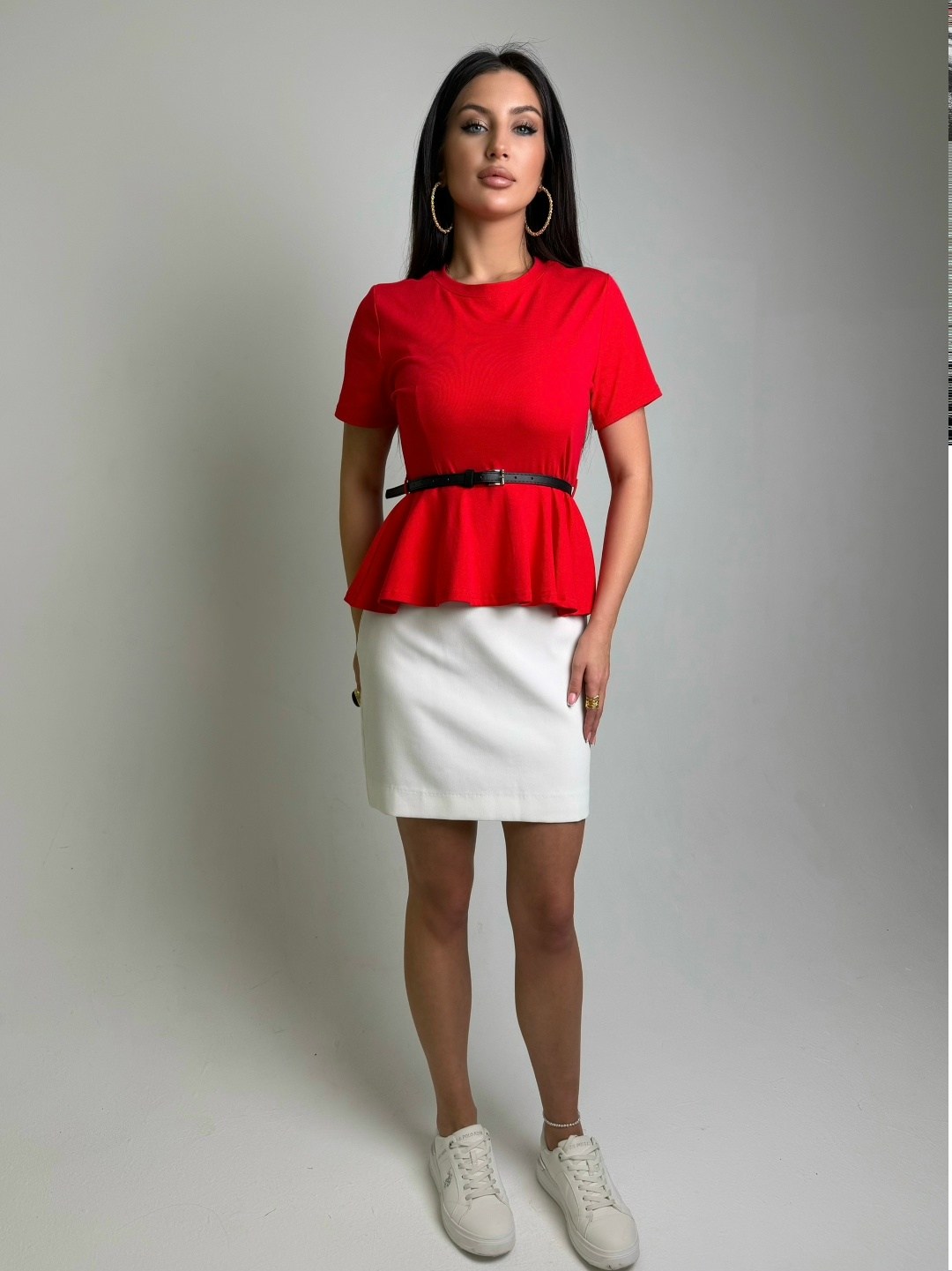 женская блуза,платье красное с баской,женская блузка,блуза,приталенная блузка