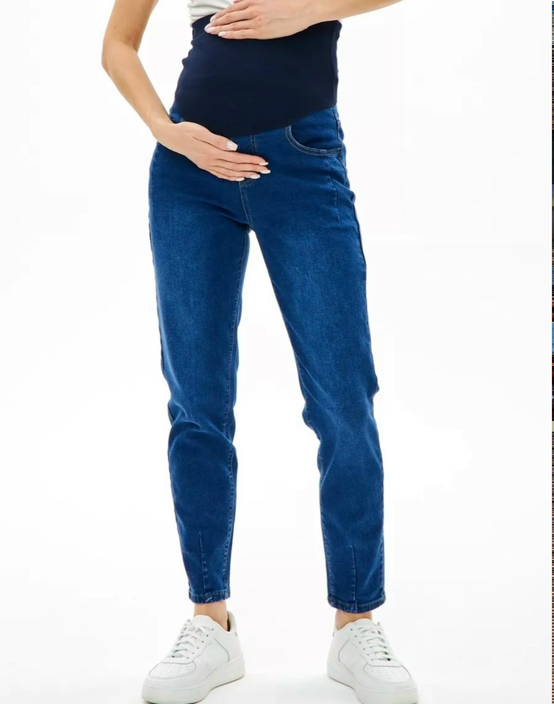 джинсы светло-голубые 1-нм 67712 для беременных,джинсы для беременных,джинсы для беременных на маленьком сроке,джинсы для беременных из эластичного денима,джинсы мом для беременных