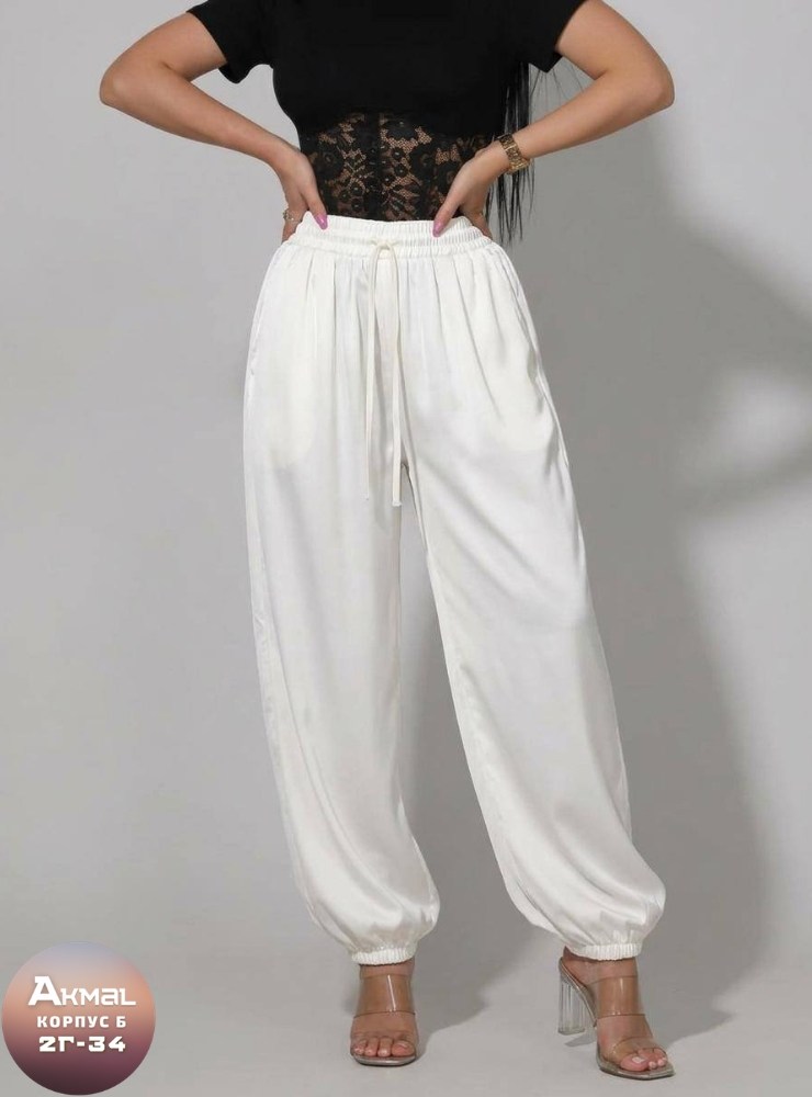 брюки палаццо на резинке атласные 398gr,брюки палаццо на резинке атласные gry - серый,брюки на резинке атласные 398gry натали серый,шелковые брюки,шелковая пижама со штанами