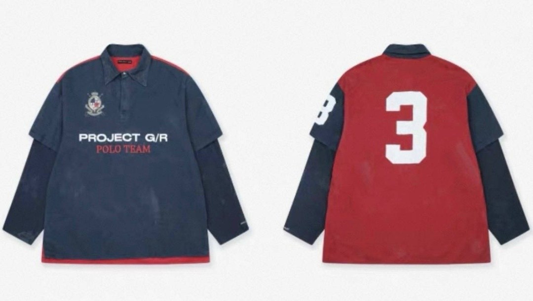лонгслив grailz project g/r polo team,футболка-поло grailz project g/r,лонгслив grailz project g r,чёрное polo project g/r,футболка поло grailz project polo team