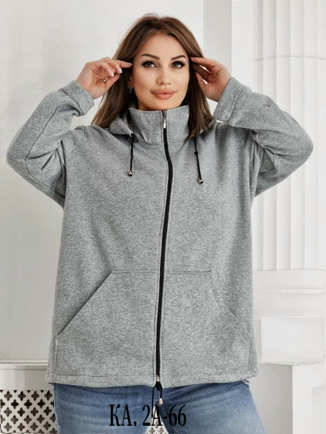 женская толстовка на молнии с капюшоном,толстовка большие размеры tina style,толстовка из флиса женская,женские кофты,толстовка женская