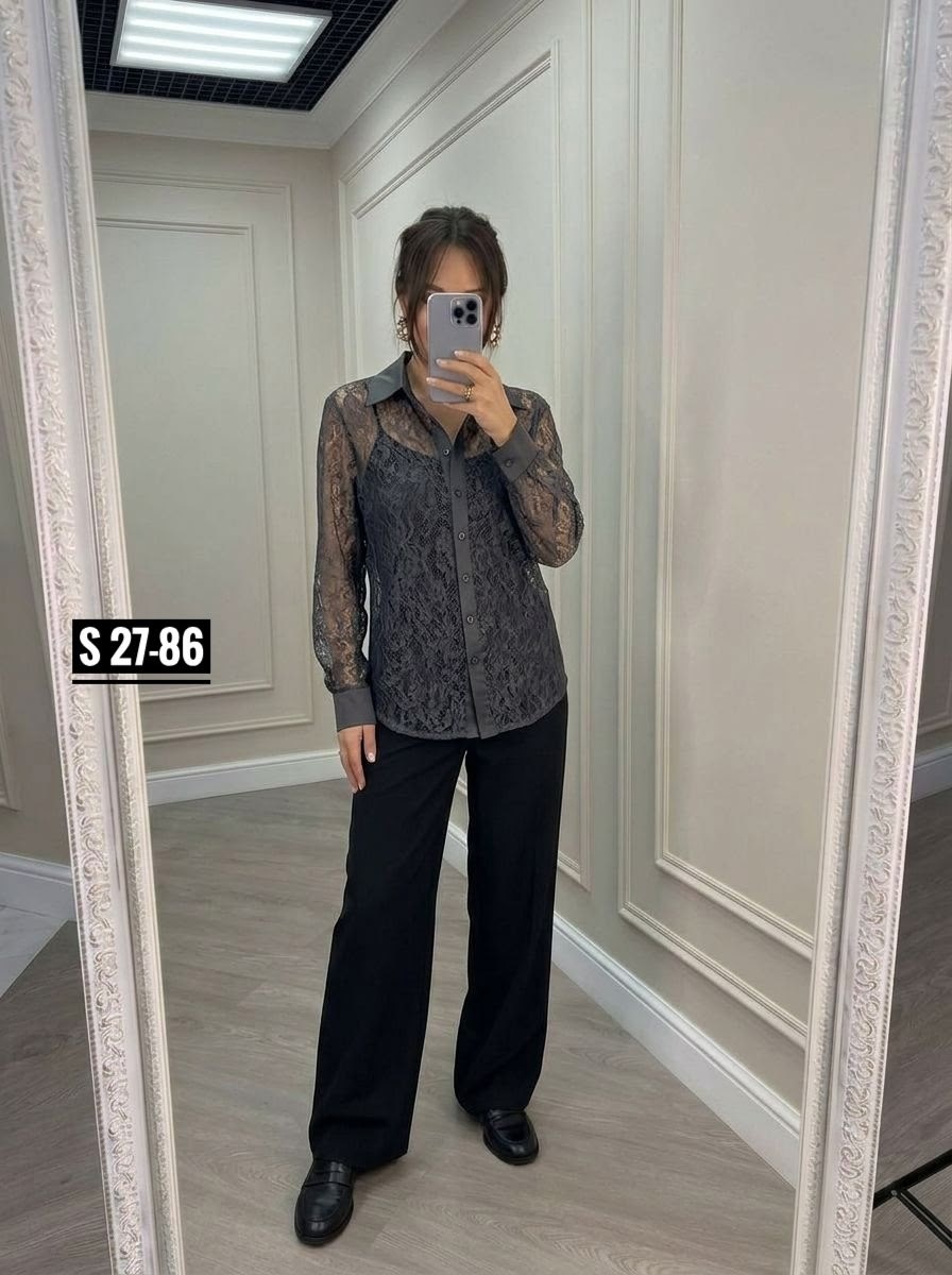 женская кружевная рубашка-блузка из гипюра,белая блузка с кружевом,кружевная блузка,блузка с ажуром,блузка женская кружевная