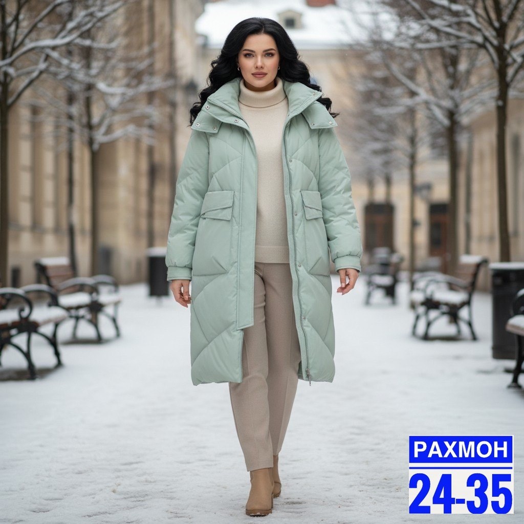 женская куртка,пальто twin tip 43809 зимнее серо-зеленое,зимние куртки,пуховик женский,куртка женская зимняя