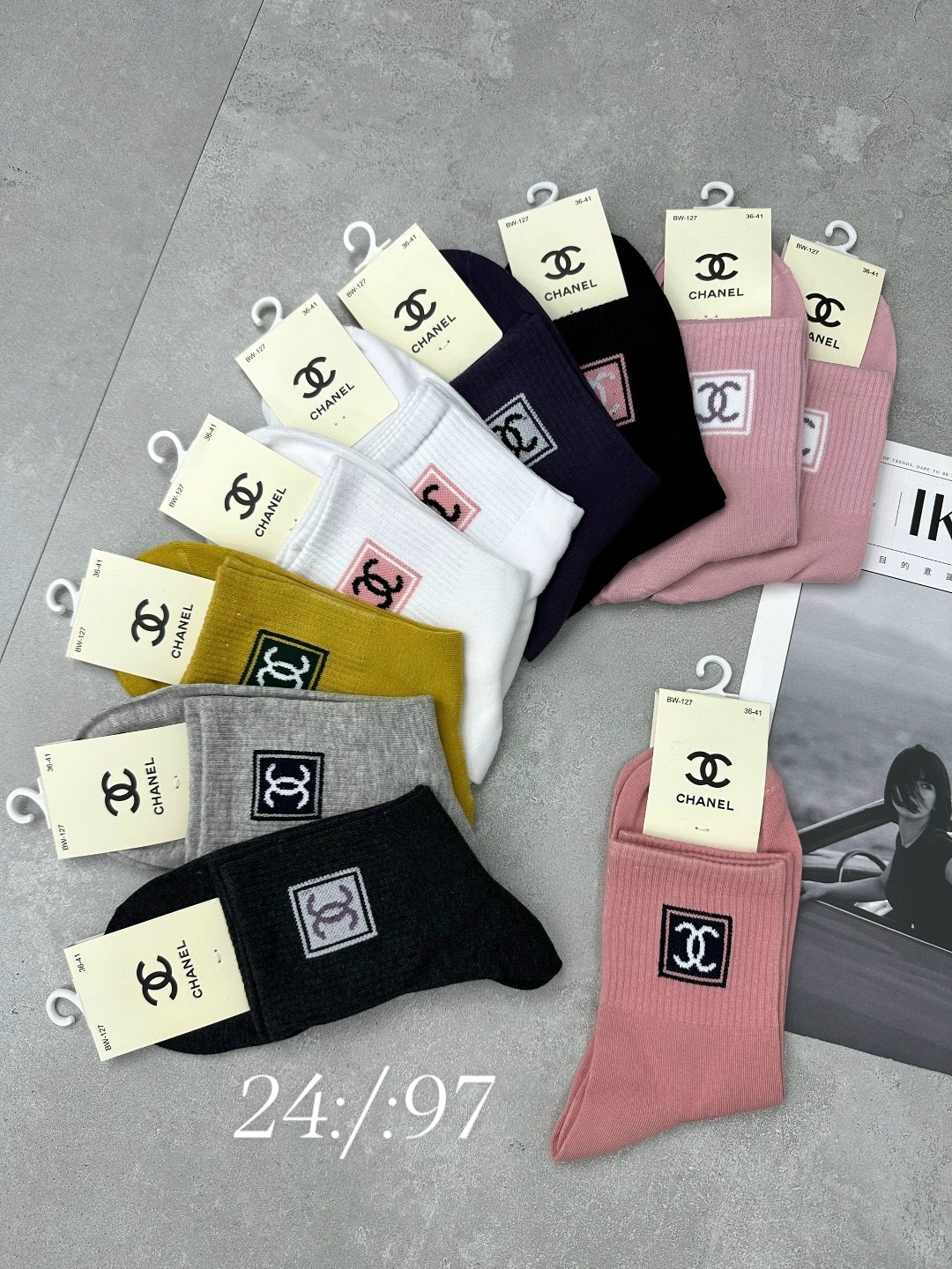 носки женские,носки женские 10 пар,носки мода,носки chanel,носки спортивные женские