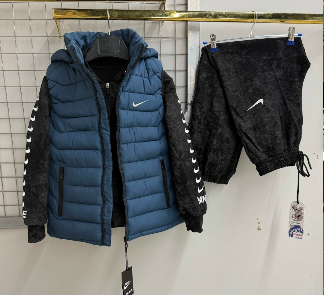 спортивный костюм тройка с жилеткой,костюм спортивный мужской nike,спортивный костюм nike,спортивный костюм nike тройка,спортивный костюм мужской nike комплект тройка