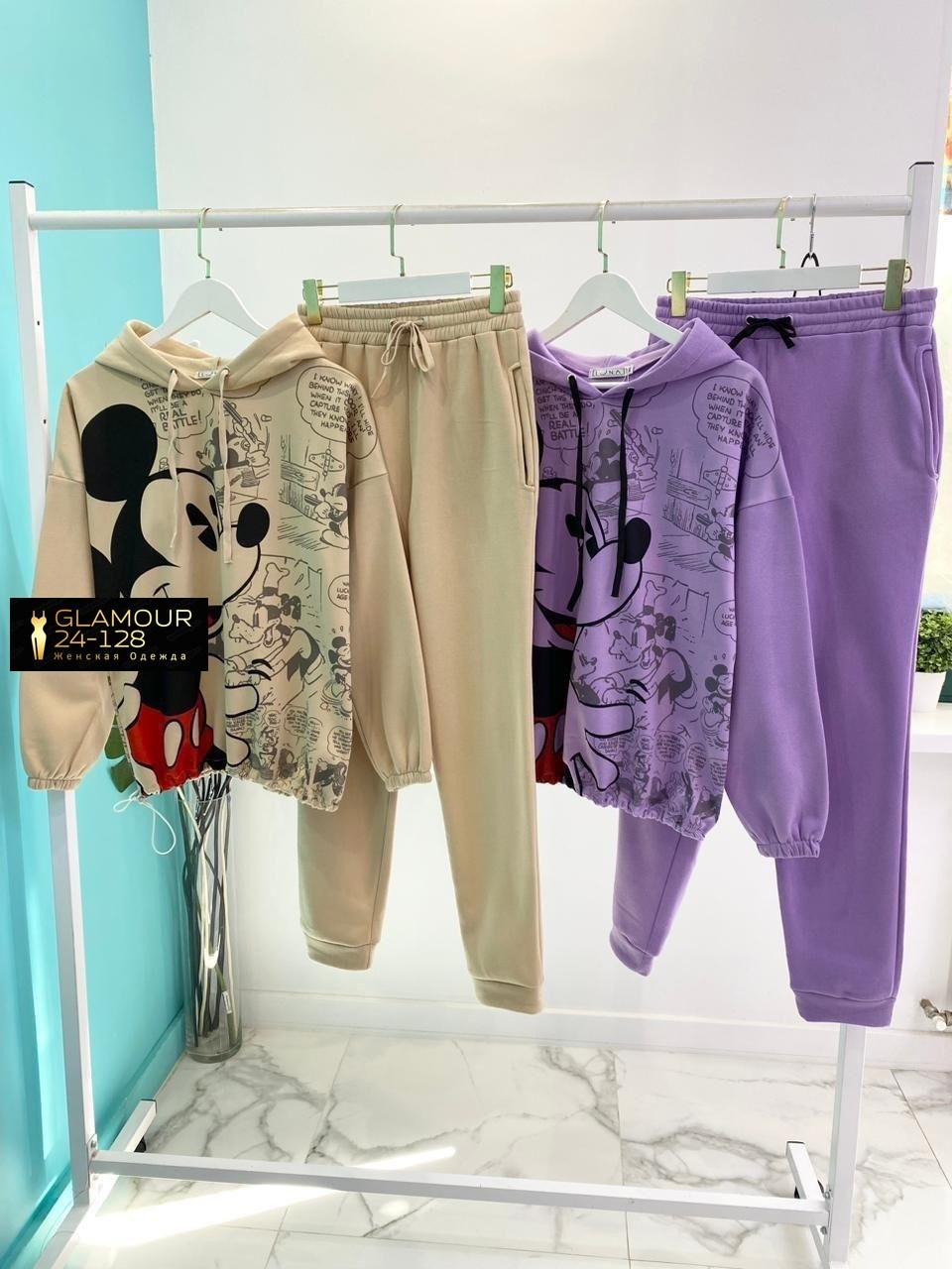 костюм женский спортивный на флисе,костюм теплый,костюм спорт,спортивный костюм с микки маусом женский,костюм женский