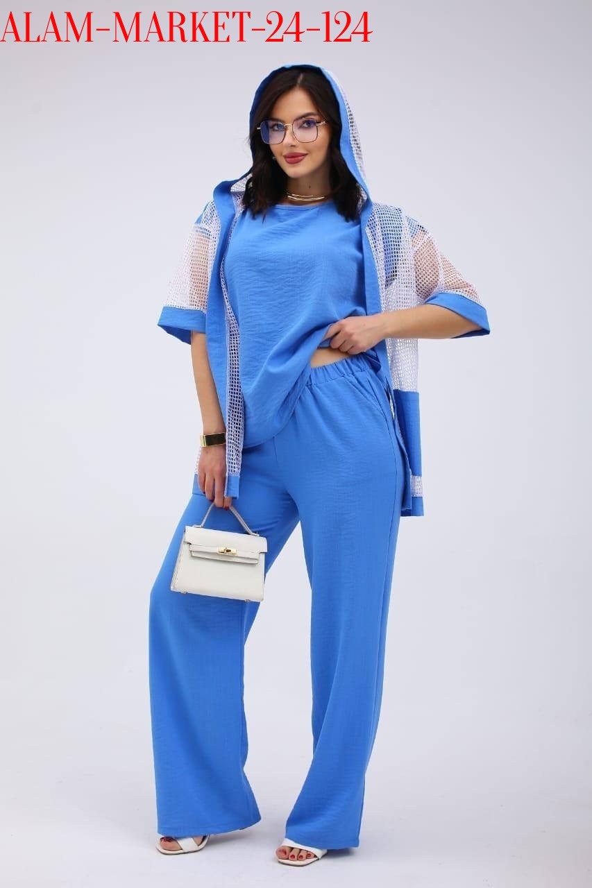 костюм женский брючный летний,брючный костюм из вискозы andina city 9017 бирюза двойка,костюм летний брючный,брючные костюмы женские,костюм брючный тройка
