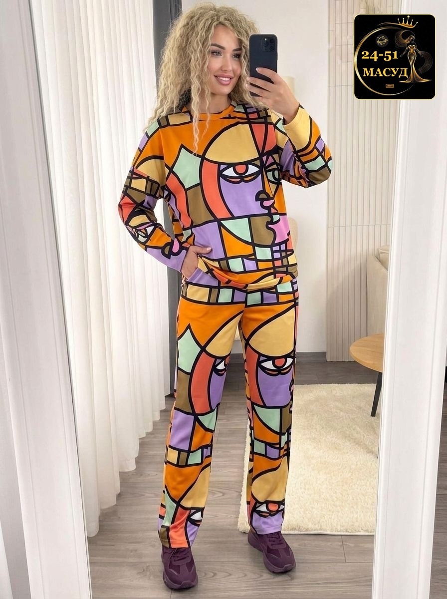 женский спортивный костюм из двух предметов,костюм женские спортивные костюмы,женские спортивные костюмы,костюм с принтом,спортивный костюм для женщин