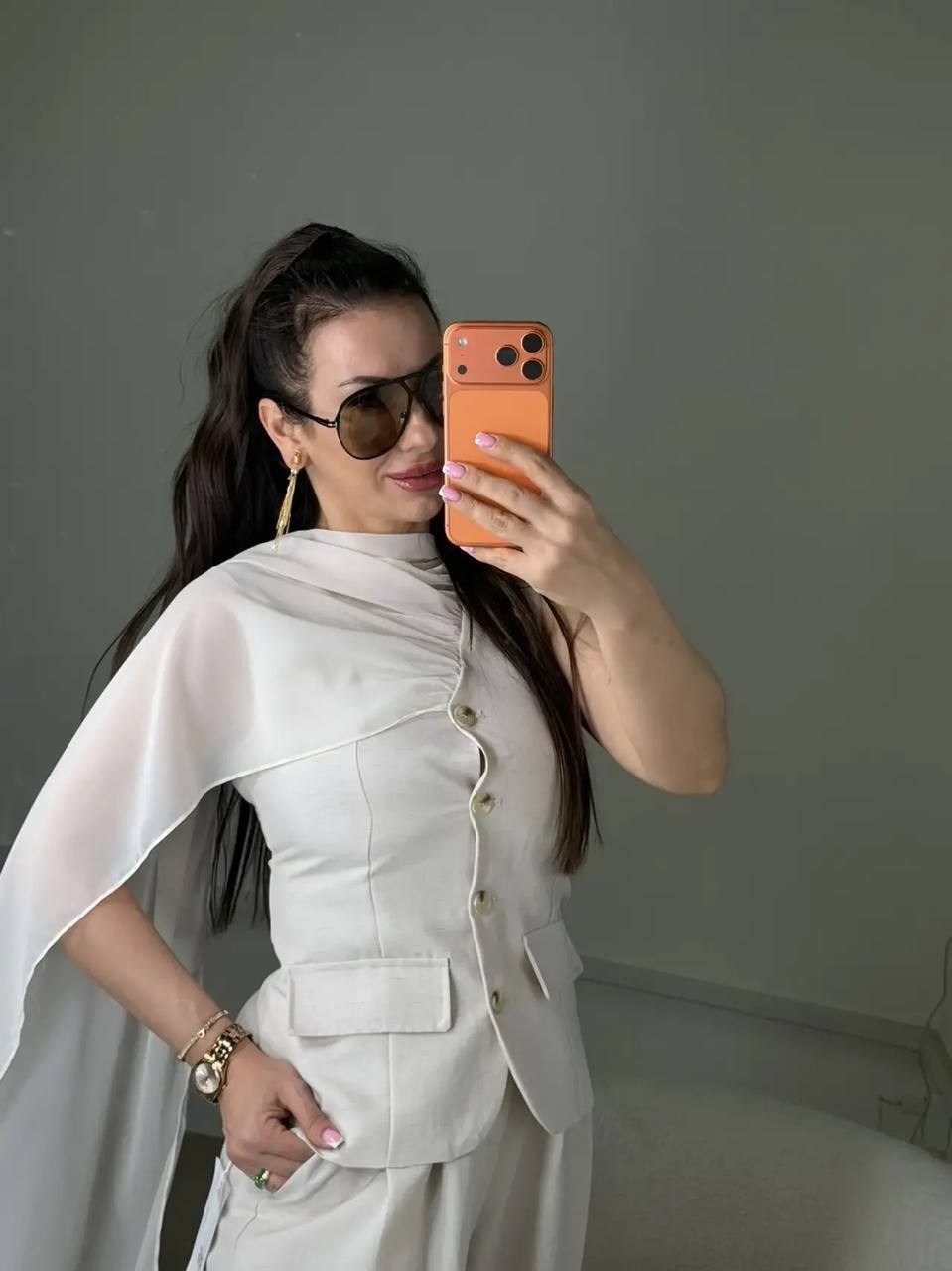 брючный костюм,льняной костюм женский,широкие брюки,льняной костюм,льняной брючный костюм