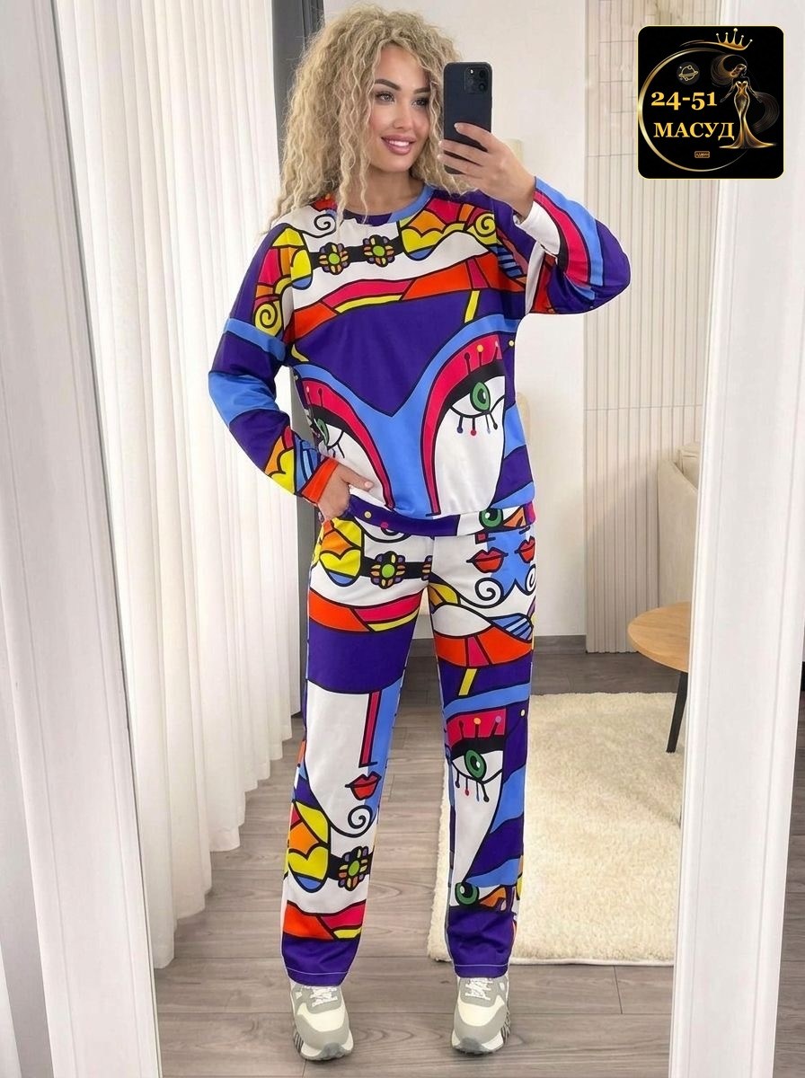 женский спортивный костюм из двух предметов,костюм женские спортивные костюмы,женские спортивные костюмы,костюм с принтом,спортивный костюм для женщин