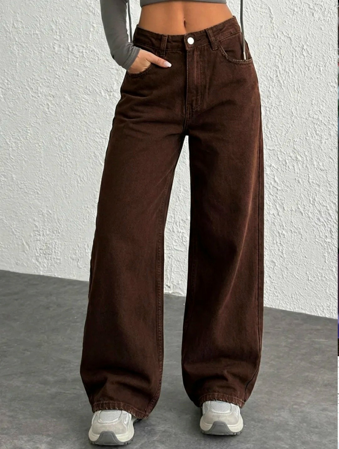 джинсы женский kydenim коричневый палаццо,коричневые джинсы женские,джинсы широкие коричневые,коричневые джинсы,широкие джинсы