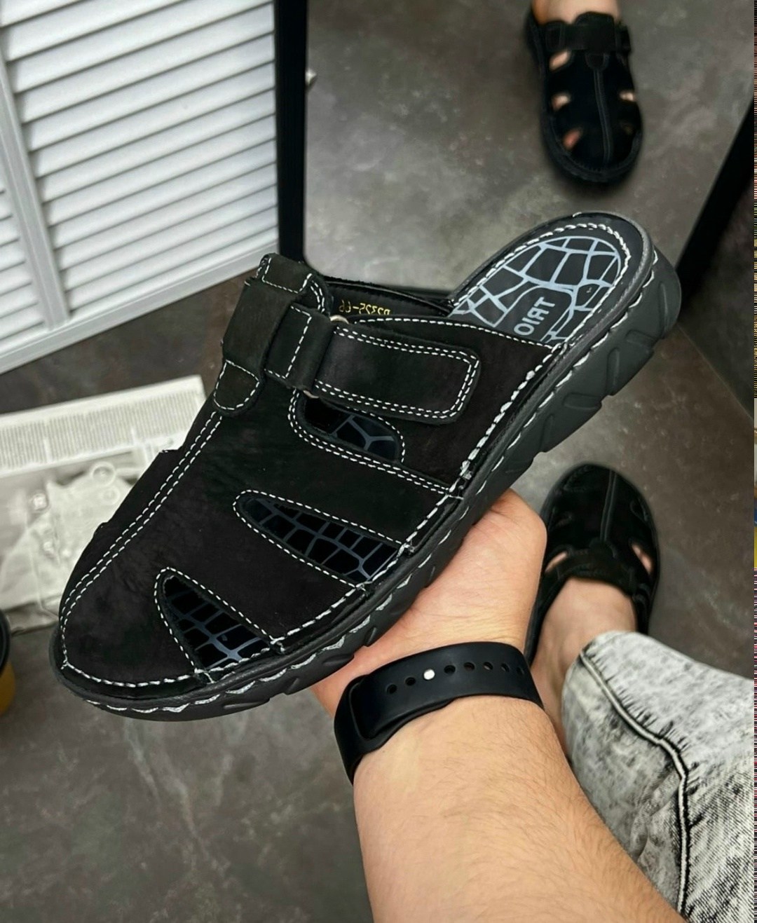 сандалии мужские,,сандалии для мужчин, trioshoes производитель,мужские босоножки