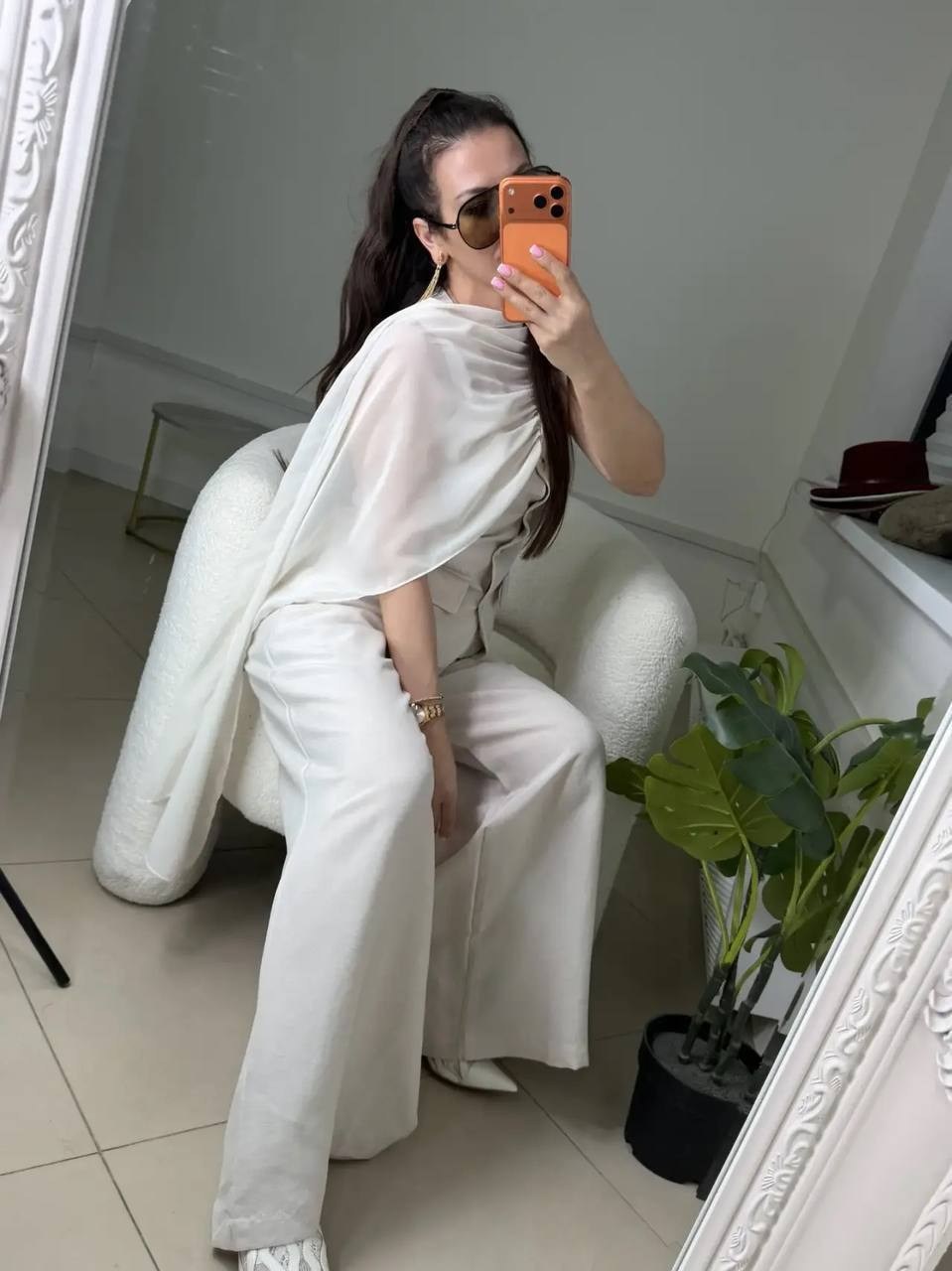 брючный костюм,льняной костюм женский,широкие брюки,льняной костюм,льняной брючный костюм