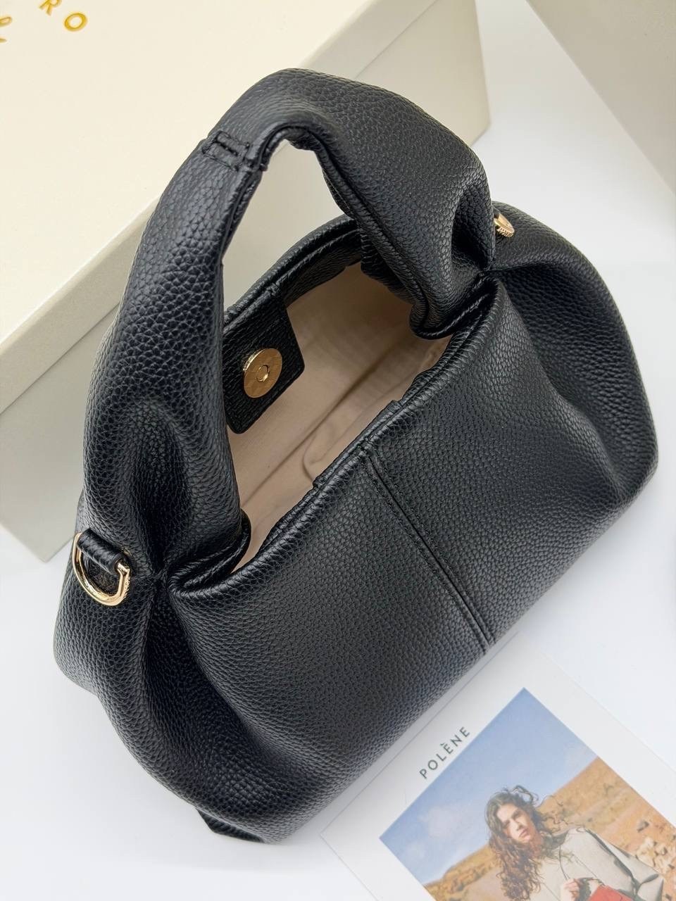 сумка polene 23-14 см натуральная кожа реплика,сумка,polene сумка,сумка женская polene из натуральной кожи люкс,сумка женская