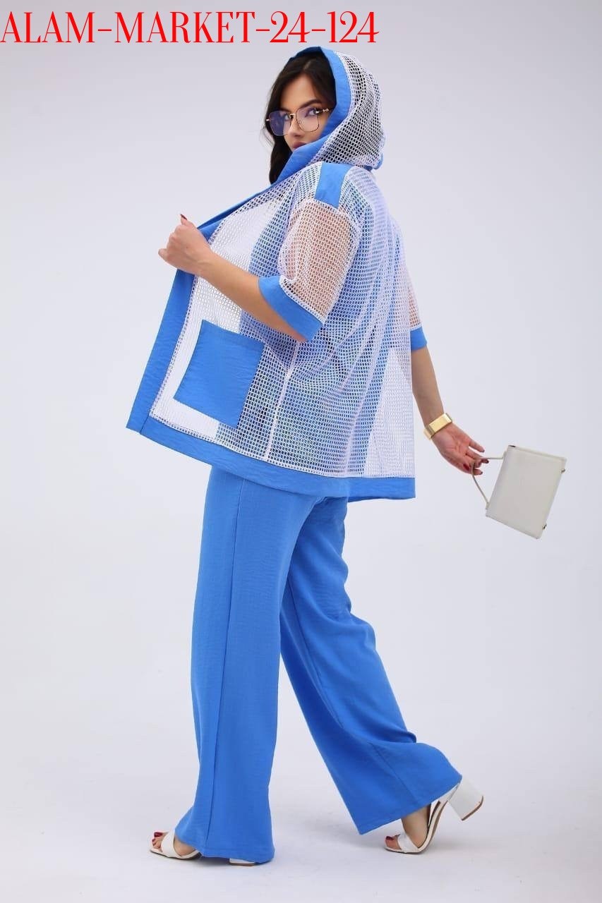 костюм женский брючный летний,брючный костюм из вискозы andina city 9017 бирюза двойка,костюм летний брючный,брючные костюмы женские,костюм брючный тройка