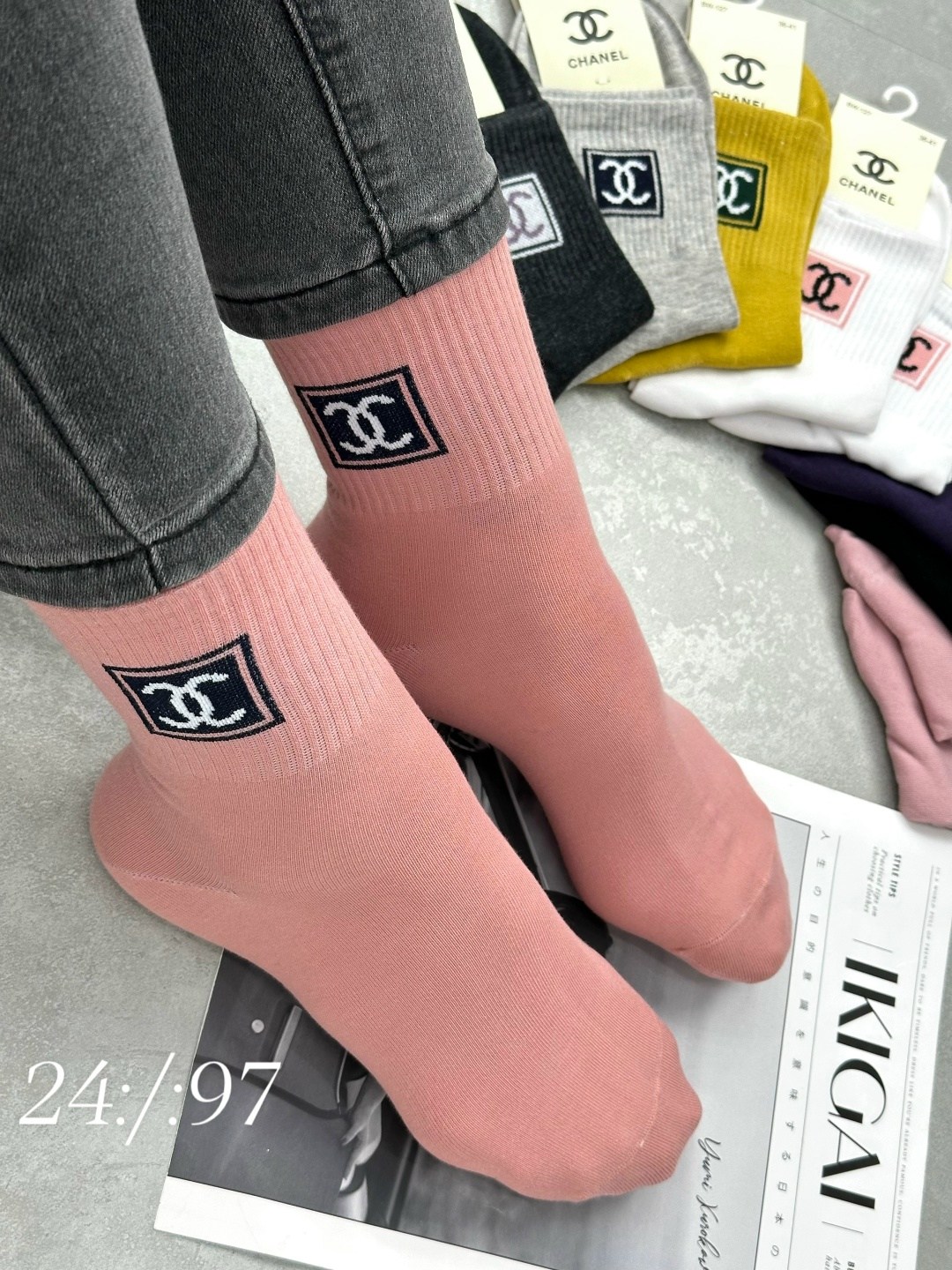 носки женские,носки женские 10 пар,носки мода,носки chanel,носки спортивные женские