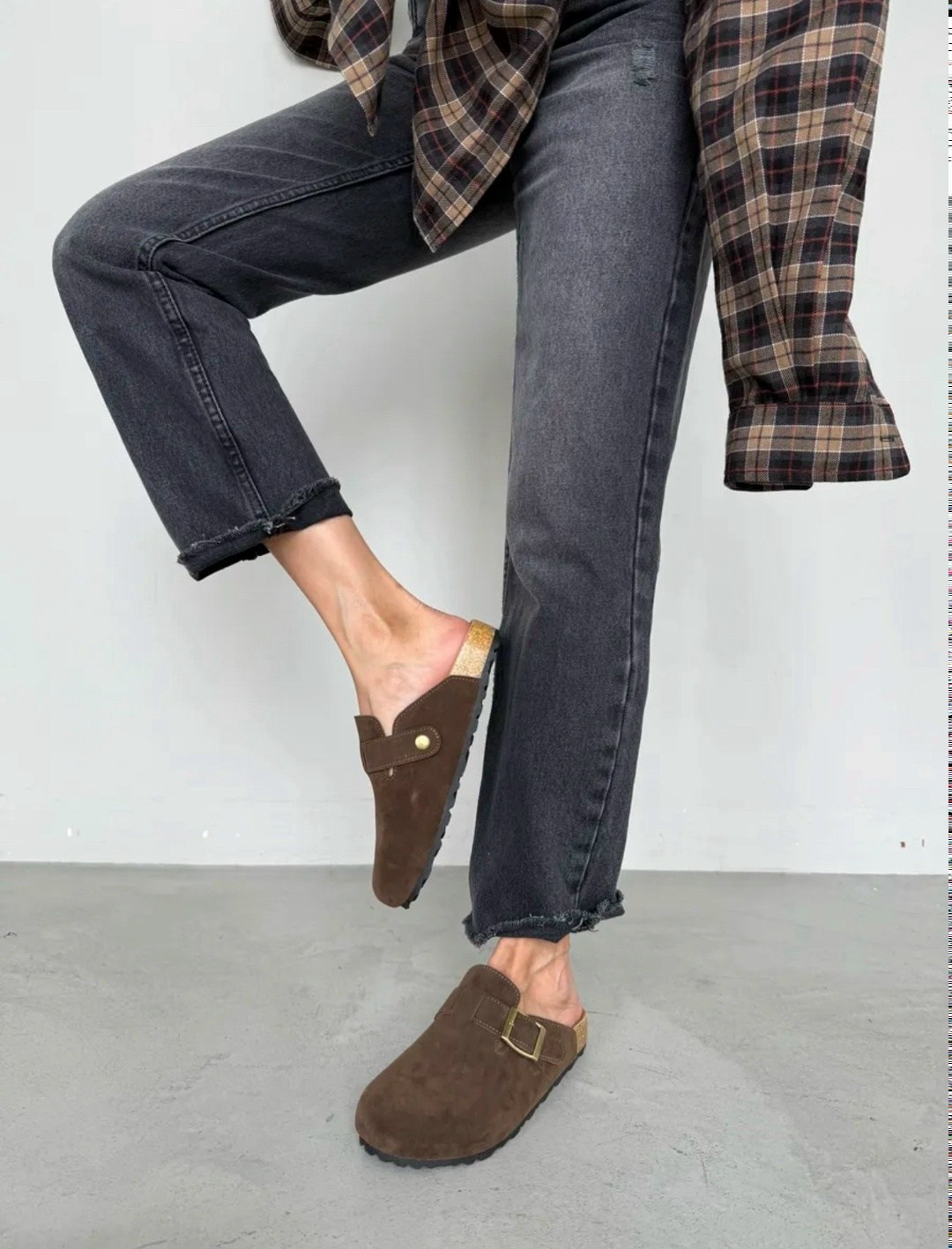 ,birkenstock мюли,замшевые сабо,мюли женские,сабо из натуральной замши