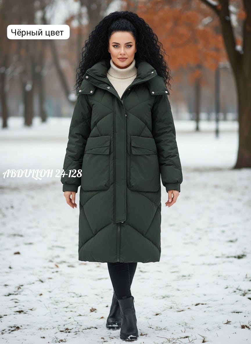 пальто twin tip 43809 зимнее серо-зеленое,пальто пуховик зимнее стеганое с капюшоном twin tip,женская куртка,пальто пуховик зимнее стеганое с капюшоном twin tip серо-зеленое,пуховик женский