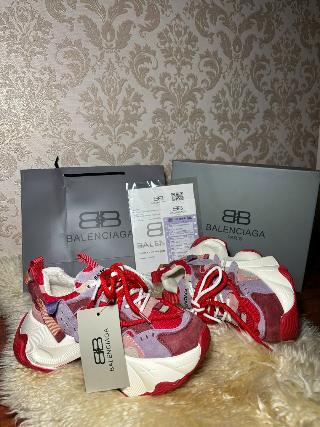 кроссовки balenciaga женские,кроссовки balenciaga,кроссовки баленсиага розовые,balenciaga ,кроссовки на высокой подошве - реплика премиум качества бренда balenciaga