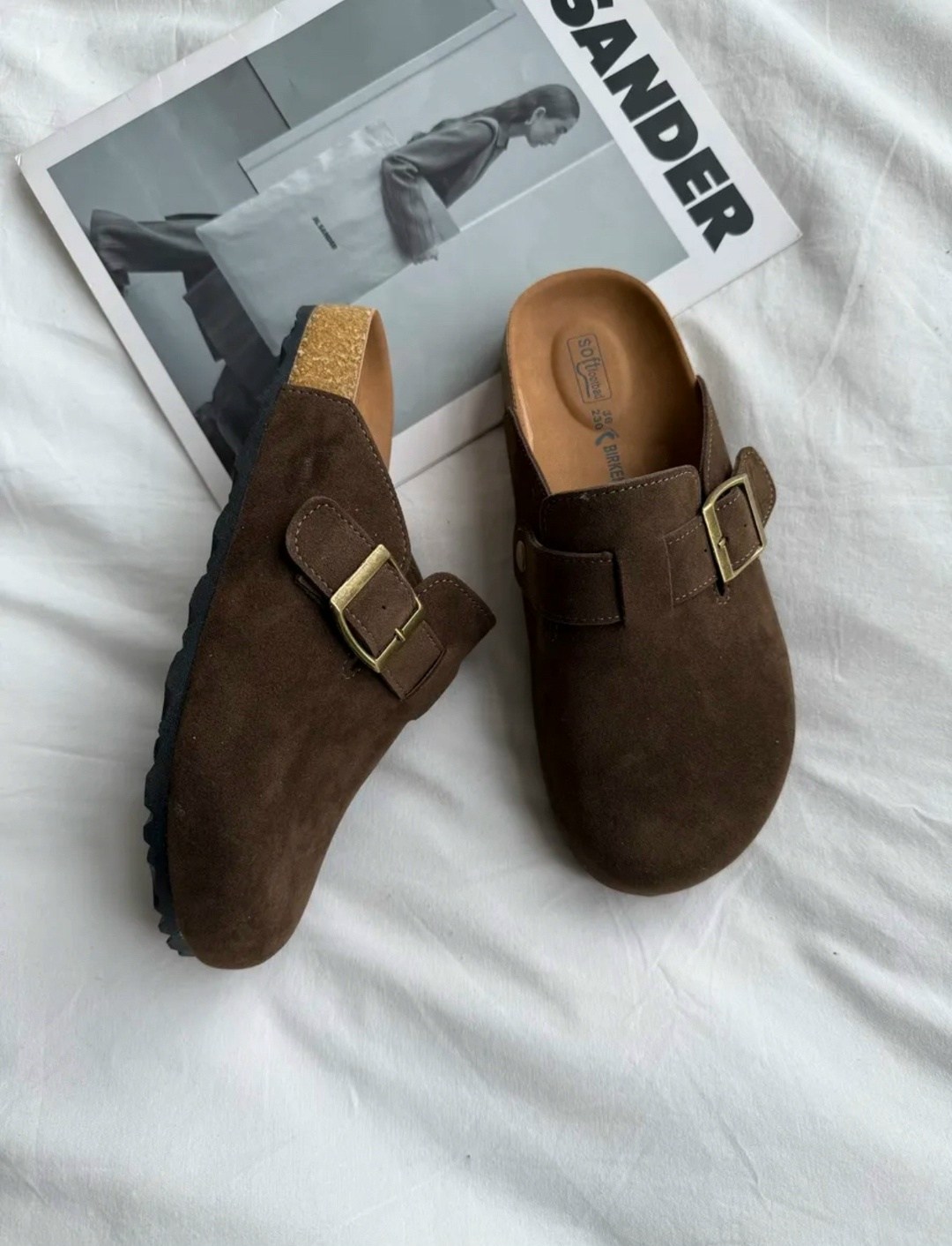 ,birkenstock мюли,замшевые сабо,мюли женские,сабо из натуральной замши