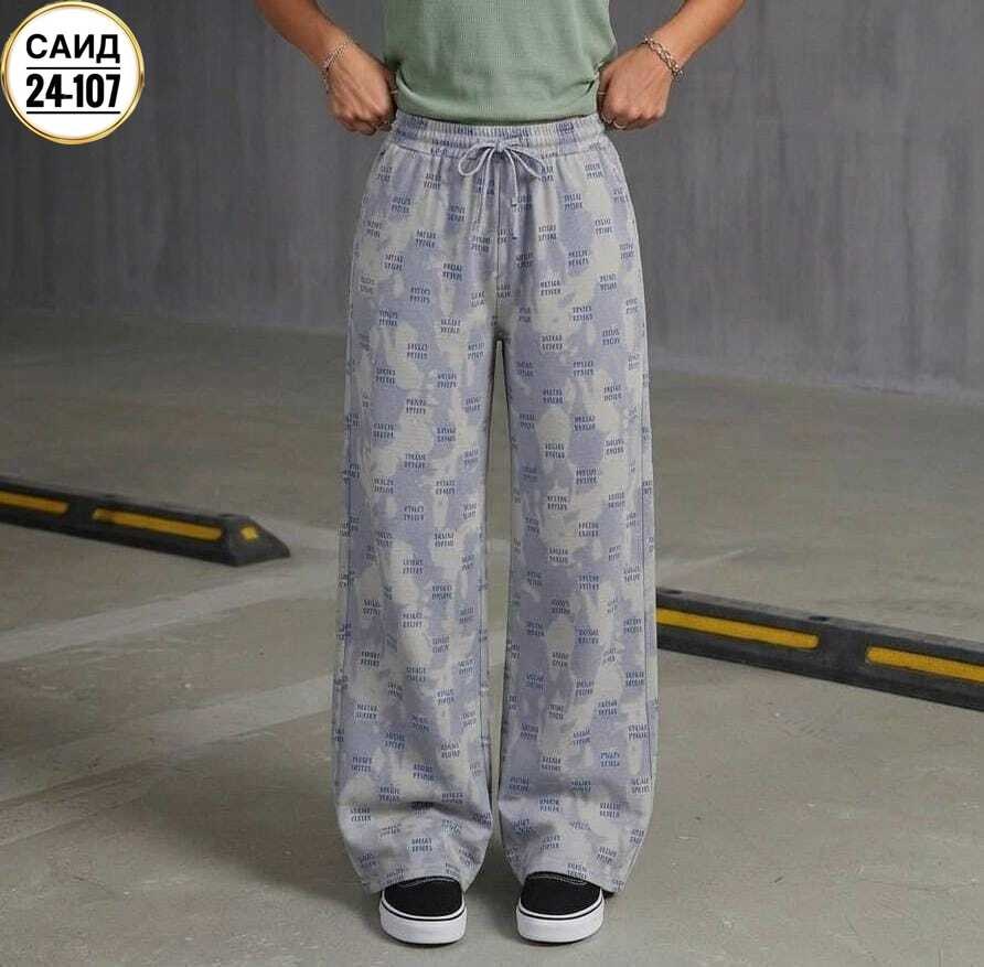 женские широкие брюки,брюки женские свободные,брюки модные,штаны с принтом,широкие брюки