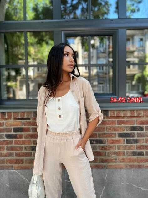 брючный летний костюм с рубашкой,костюм женский летний,женский костюм,летние костюмы,костюм классический